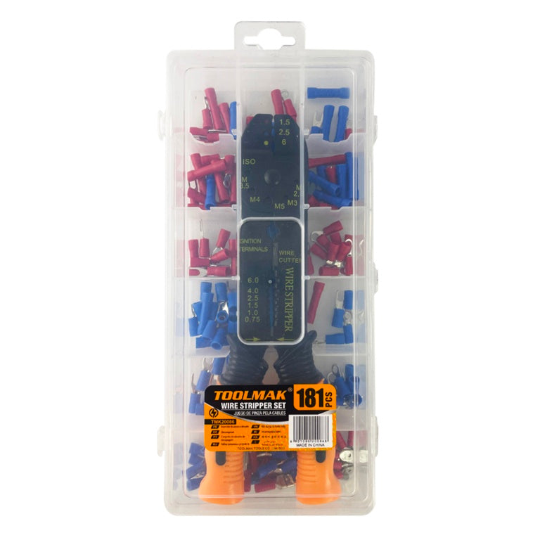 Toolmak Wire Stripper & Terminals Set