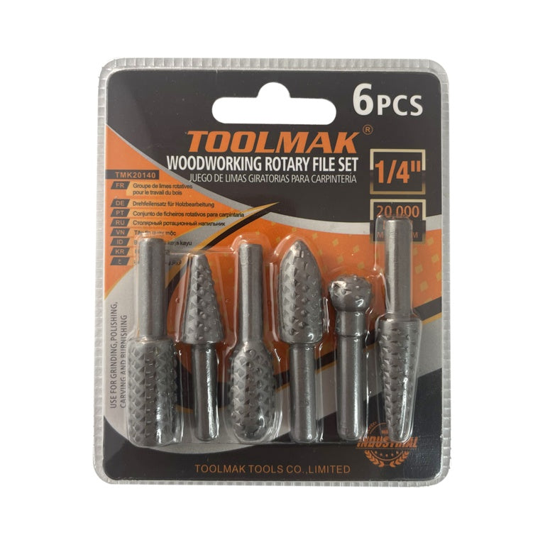Toolmak Wood/working Rotary File Set