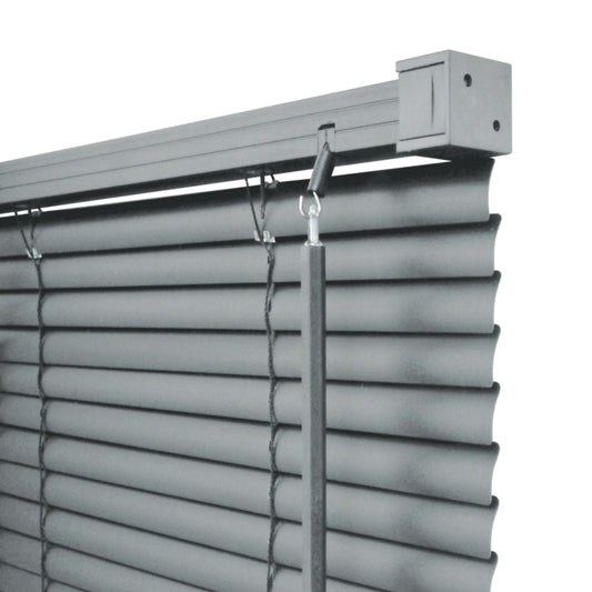 RENAISSANCE PVC Wide Venetian Blind Grey 90cm