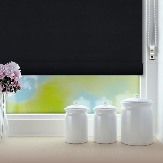RENAISSANCE Classic Roller Blind Black 150cm