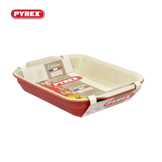 Pyrex Rectangular Roaster Red Blush 37 x 28cm