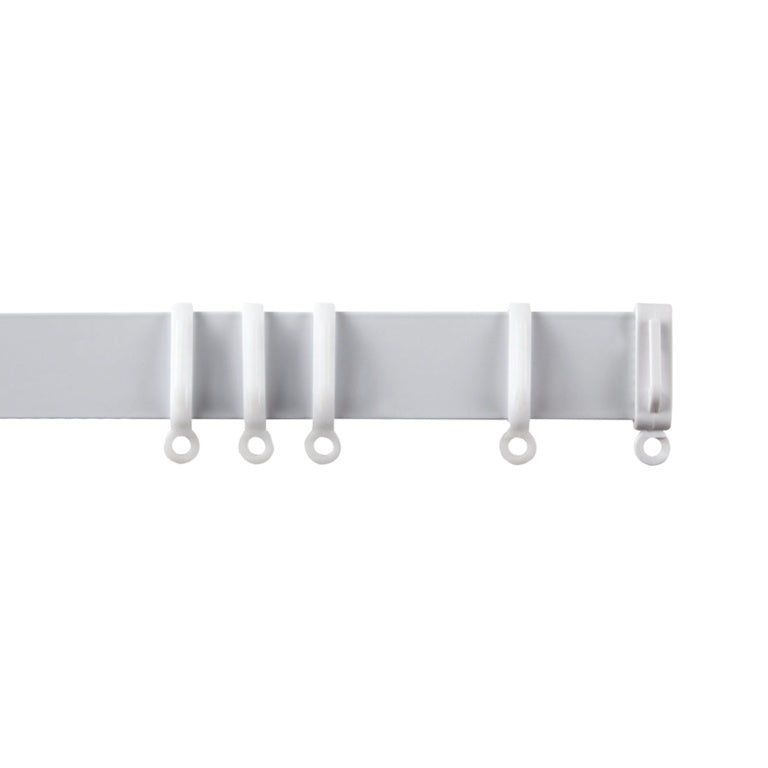 Woodside Aluminium Metal Fixed Track 150cm White