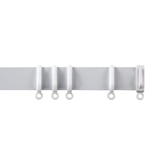 Woodside Aluminium Metal Fixed Track 300cm White