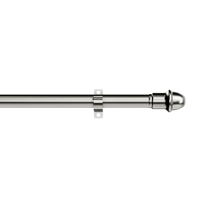 Woodside Extendable Metal CafÃ© Rod Silver 50-75cm