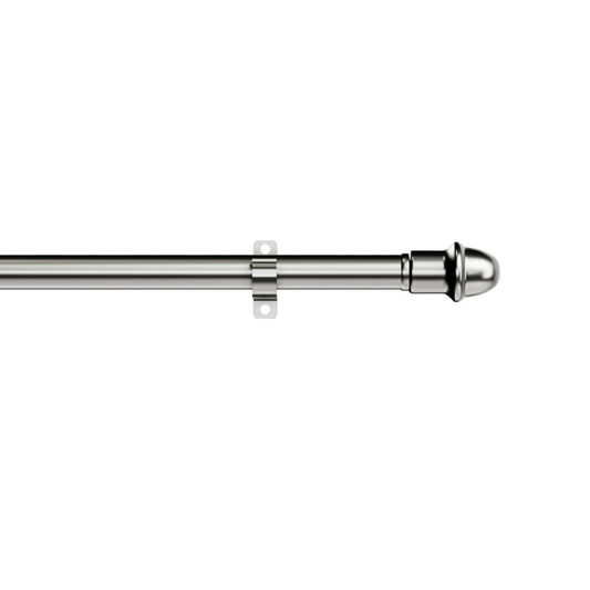 Woodside Extendable Metal CafÃ© Rod Silver 50-75cm