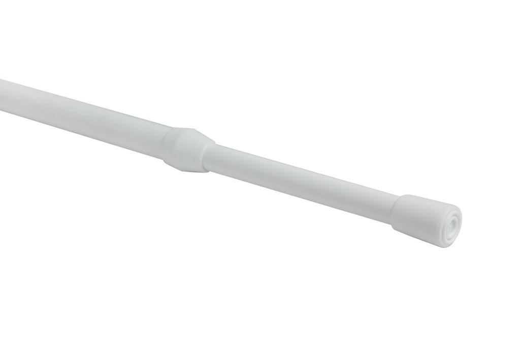 Woodside Extendable Metal Tension Rod White 100-150cm