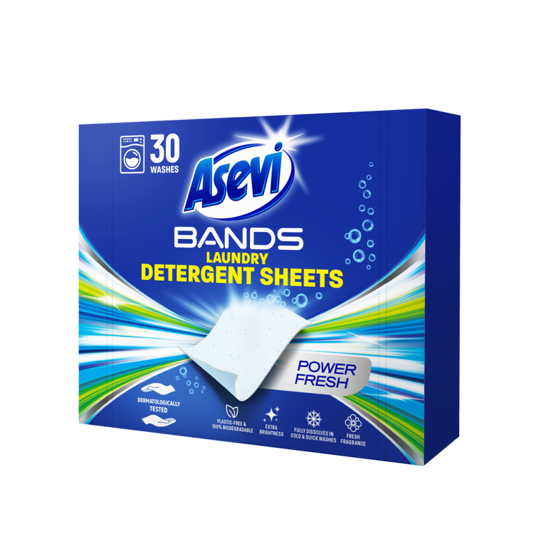 Asevi Detergent Sheets Pack 30 Power Fresh