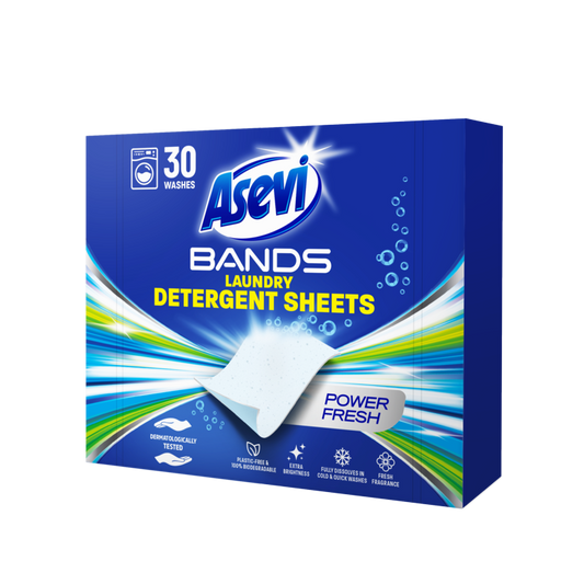 Asevi Detergent Sheets Pack 30 Power Fresh