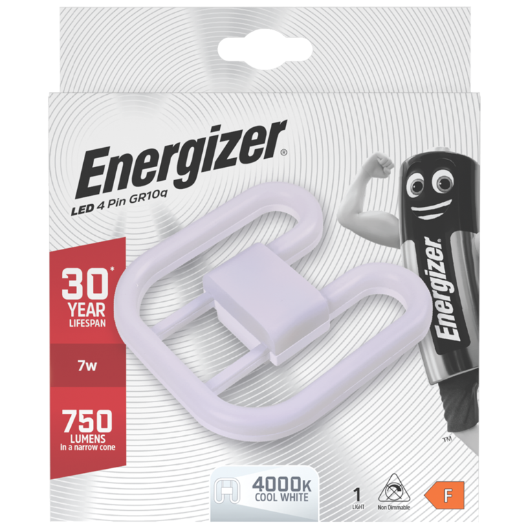 Energizer LED 2D Lamp GR10Q 4pin 7w 750lm