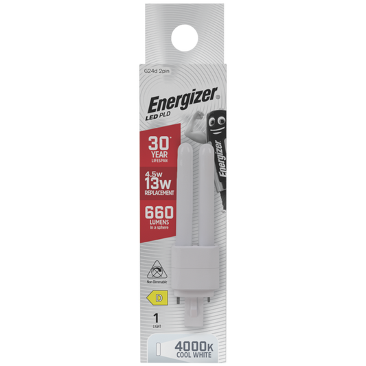 Energizer LED PLD G24D 2 Pin 4.5w 600lm