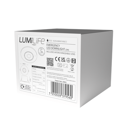 Lumilife Emergency Downlight Spot 2w 230lm