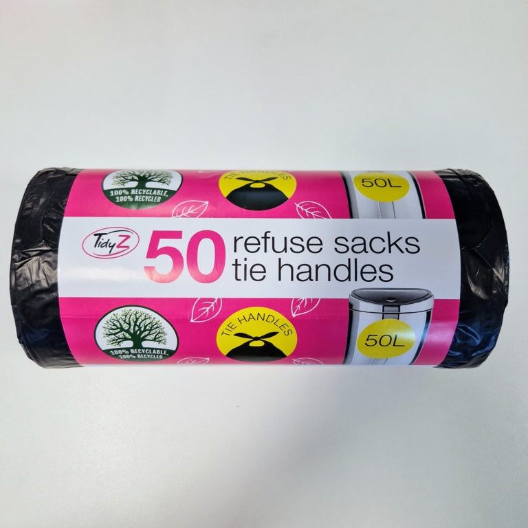 Tidyz Refuse Sacks With Tie Handles