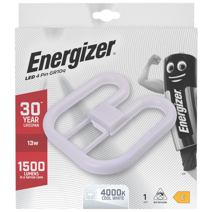 Energizer LED 2D Lamp GR10Q 4 Pin 13w 1500lm