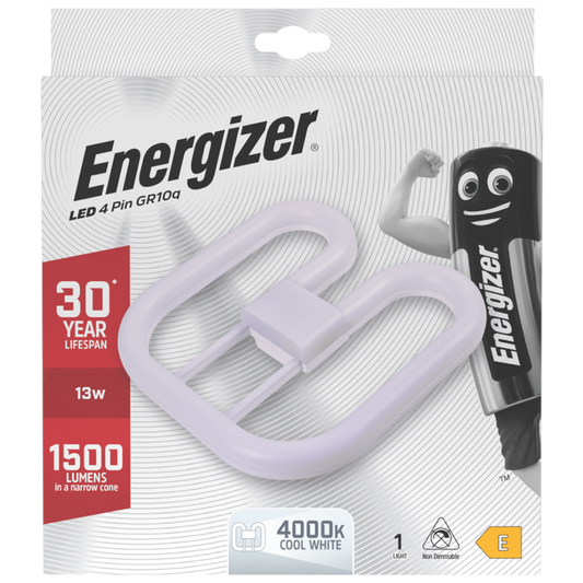 Energizer LED 2D Lamp GR10Q 4 Pin 13w 1500lm