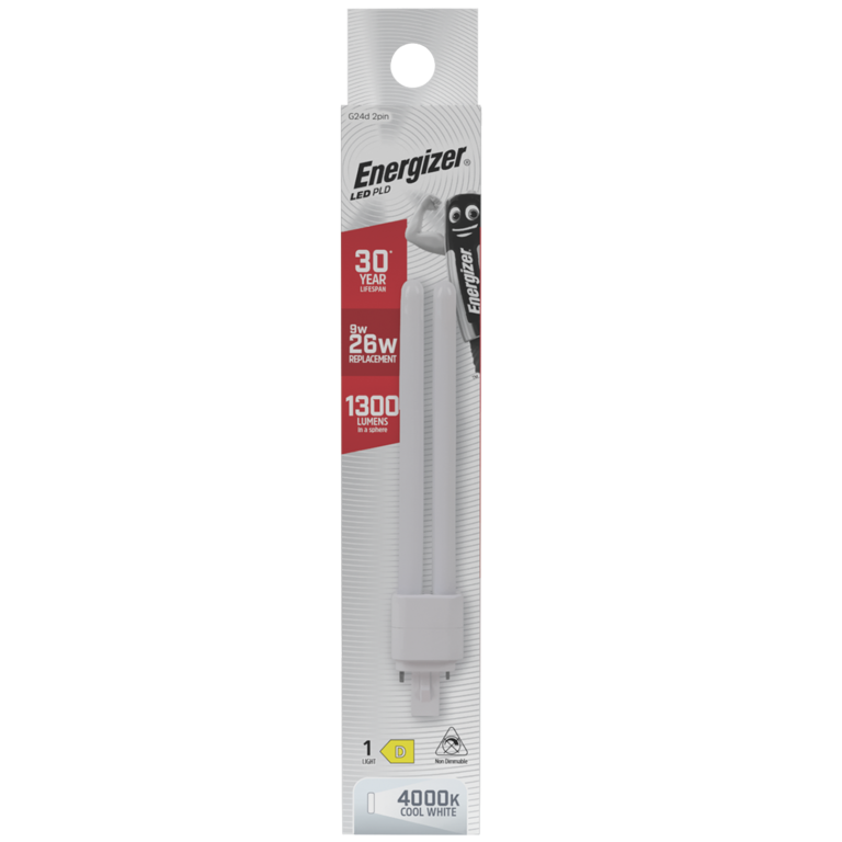Energizer LED PLD G24D 2 Pin 9w 1300lm