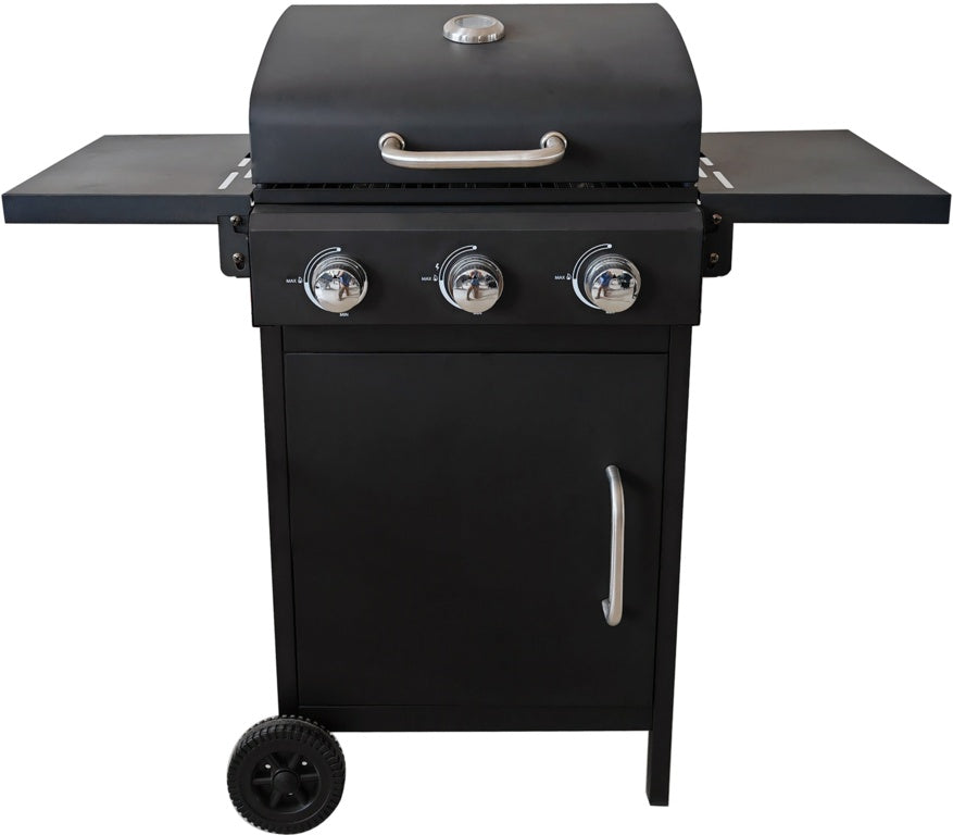 Pagoda 3 Burner Gas BBQ With Side Table