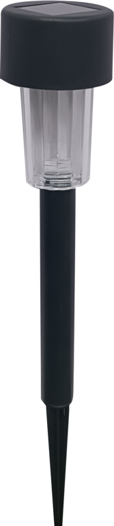 Pagoda Solar Mini Black Stick Light With White LED