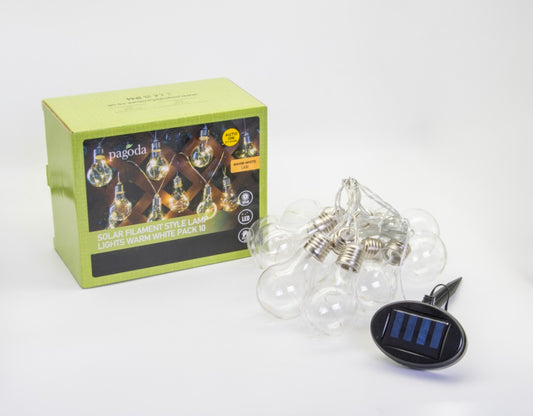 Pagoda Solar Filament Style Lights