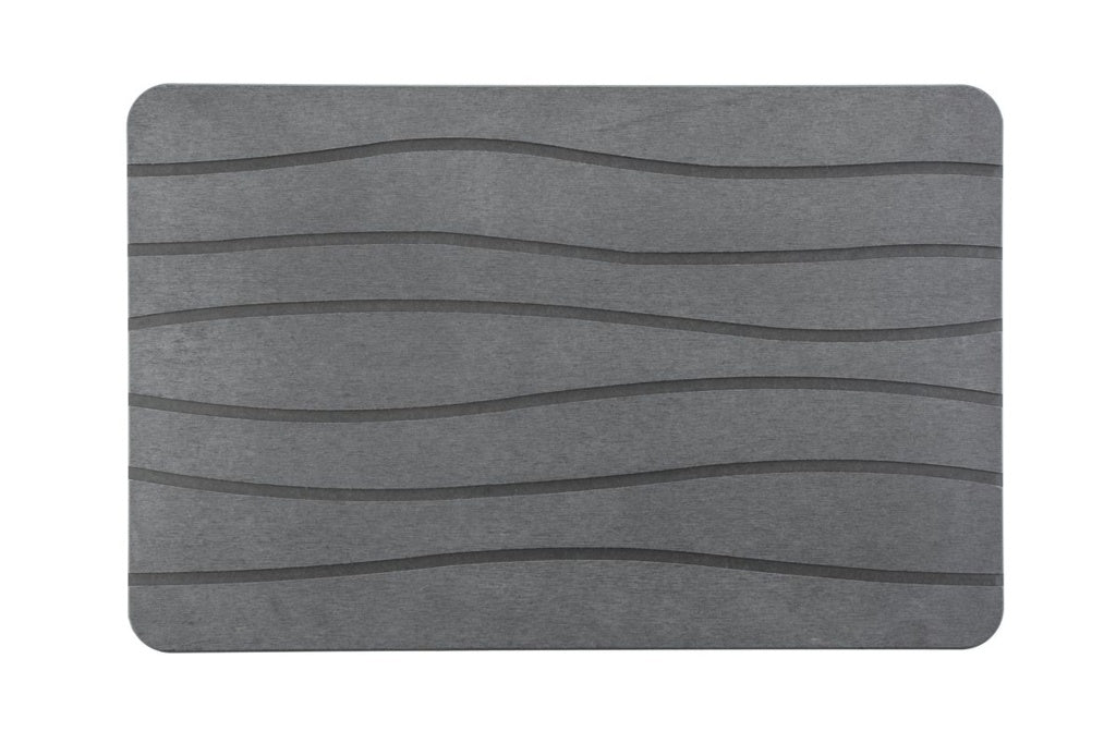 Blue Canyon Diatomite Bathroom Mat Waves