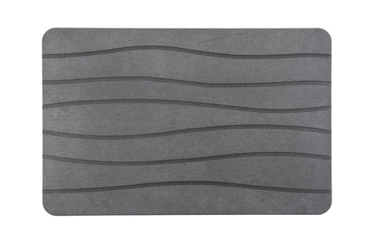Blue Canyon Diatomite Bathroom Mat Waves