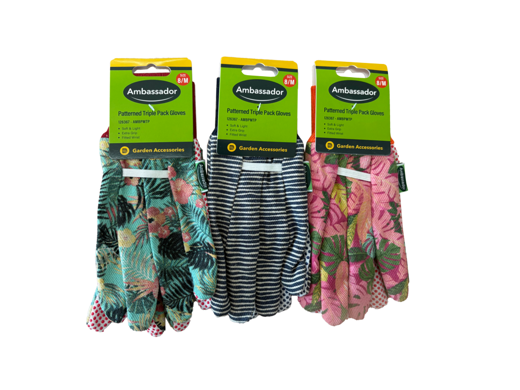 Ambassador Patterned Triple Pack Gloves
