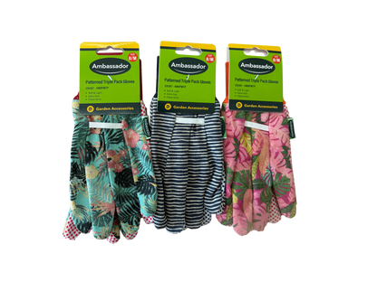 Ambassador Patterned Triple Pack Gloves