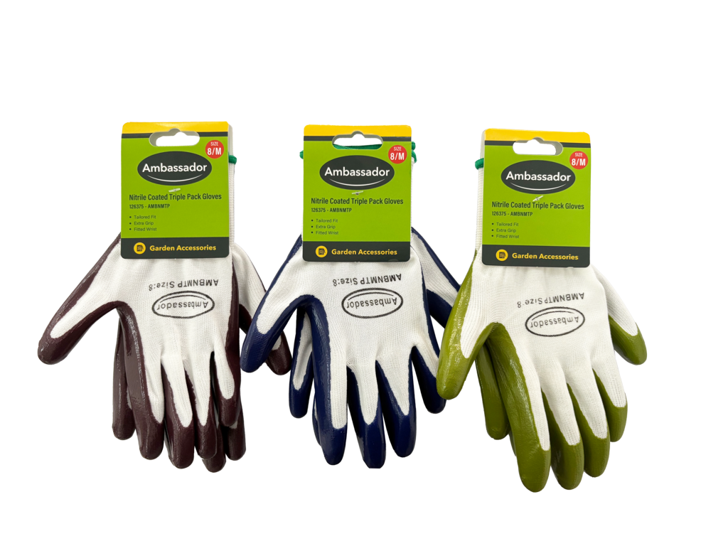 Ambassador Nitrile Coated Triple Pack Gloves