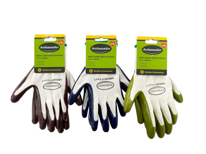 Ambassador Nitrile Coated Triple Pack Gloves