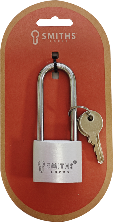 Smiths Locks Aluminium Padlock Long Shackle