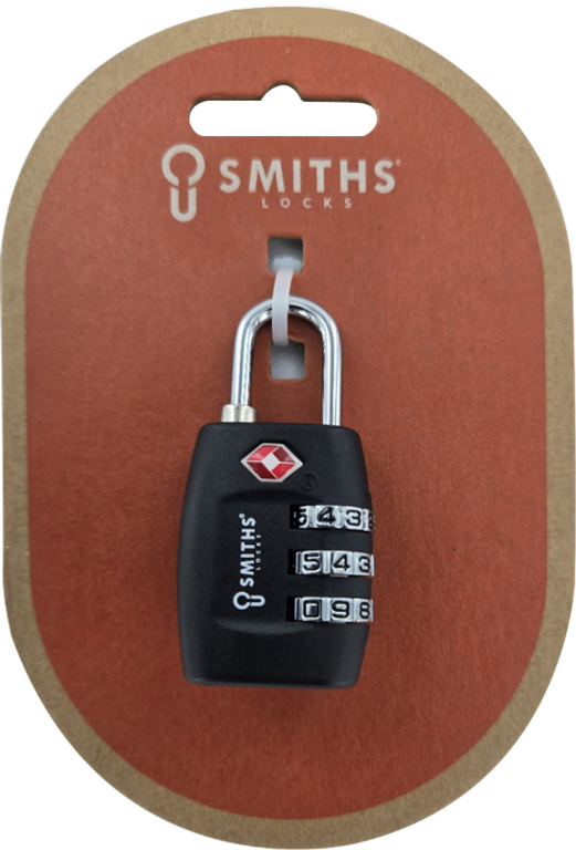 Smiths Locks TSA Padlock 3 Dial