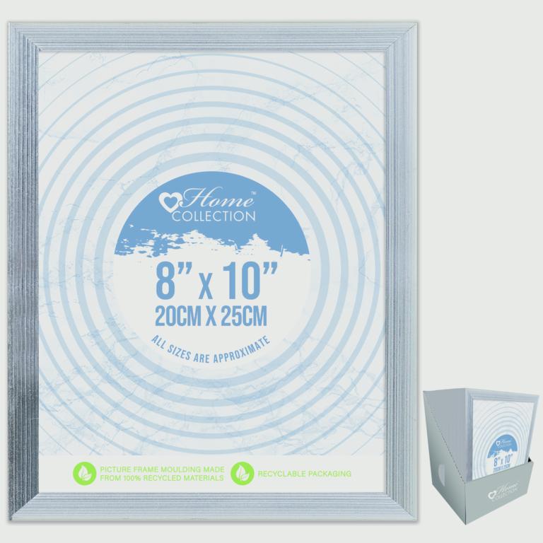I G Design Cambridge Silver Frame With Glass 8 x 10"