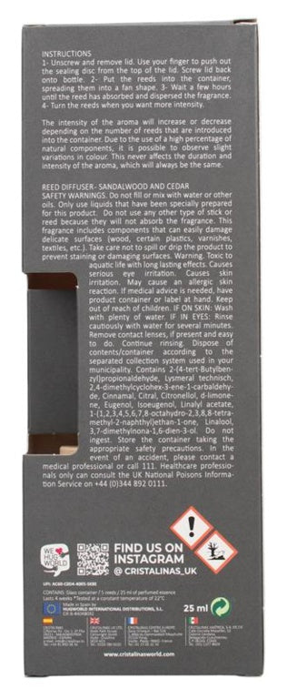 Cristalinas Reed Diffuser 25ml