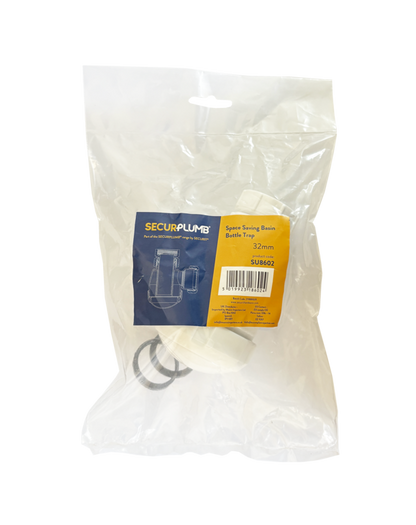 Securplumb Space Saving Basin Bottle Trap 32mm