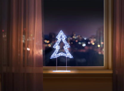 Premier Silver Table Top Tree 720 LEDs 45cm