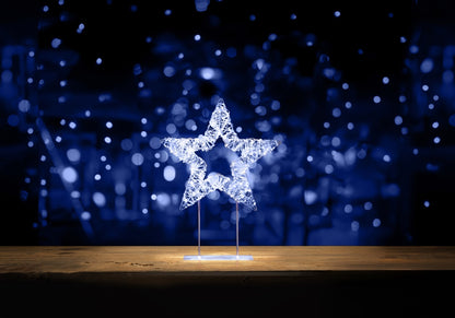 Premier Silver Table Top Star 720 LEDs 45cm