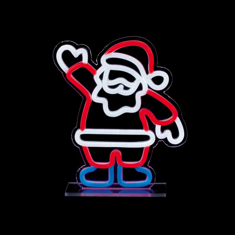 Premier Santa Design Table Top Lit Neon Sign 25cm