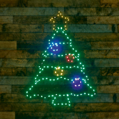 Premier Flexibrights Xmas Tree 164 LED Multi Coloured 60x46