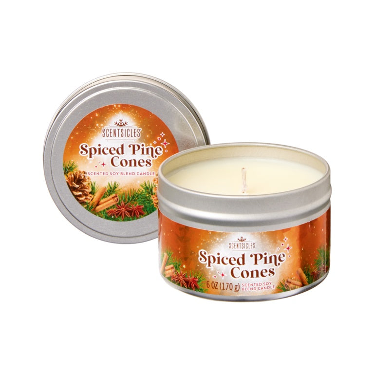 Premier Scentsicles Candle 25hr Spiced Pine Cone 8cm