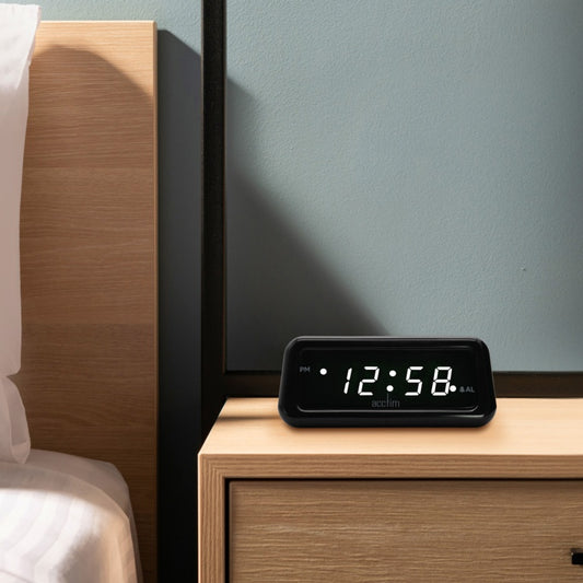 Acctim Cory White LED Smart Connector Alarm Clock