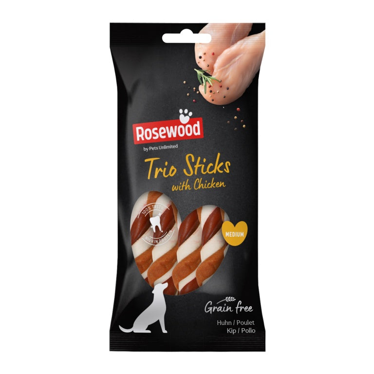 Trio Stick With Chicken Dog Treats