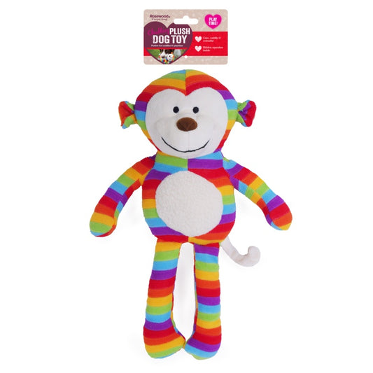 ROSEWOOD Sonny Monkey Plush Dog Toy