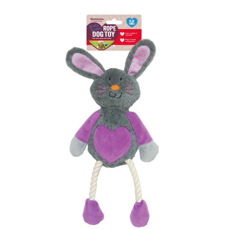 Mister Twister Ruby Rabbit Rope Dog Toy