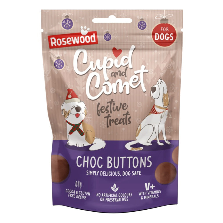 Choc Buttons Dog Treats