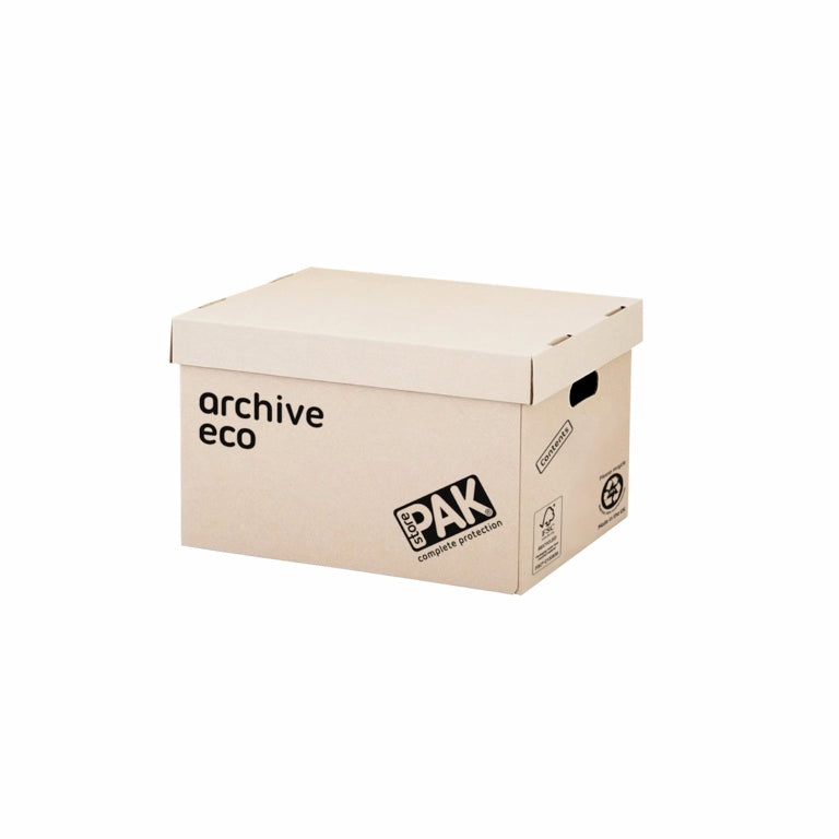 Storepak Archive Eco Cardboard Storage Box & Lid Pack 3