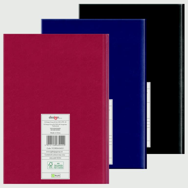 I G Design A4 Diary WTV Hardback