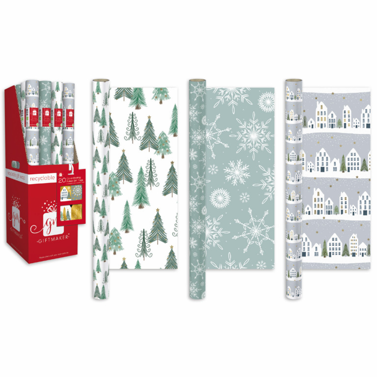 I G Design Christmas Wrapping Paper 4m x 69cm Nordic Noel