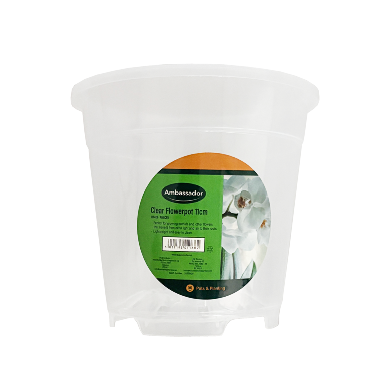 Ambassador Clear Flowerpot 11cm