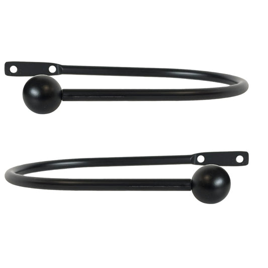 Jones Interiors Cosmos Metal Holdback Black