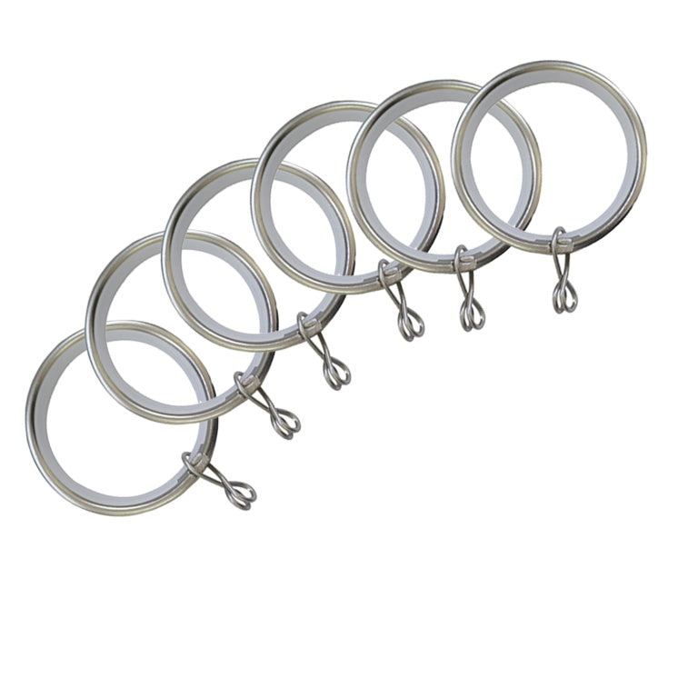 Jones Interiors Cosmos Metal Rings Matt Nickel Pack 6