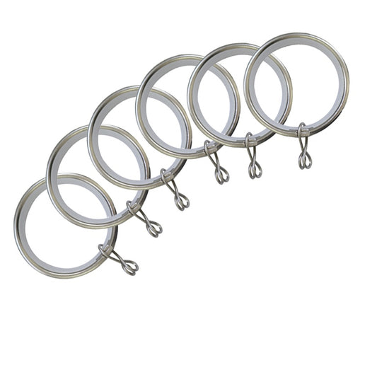 Jones Interiors Cosmos Metal Rings Matt Nickel Pack 6